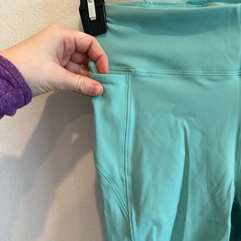 lululemon athletica High-Rise Mint Green Bike Shorts